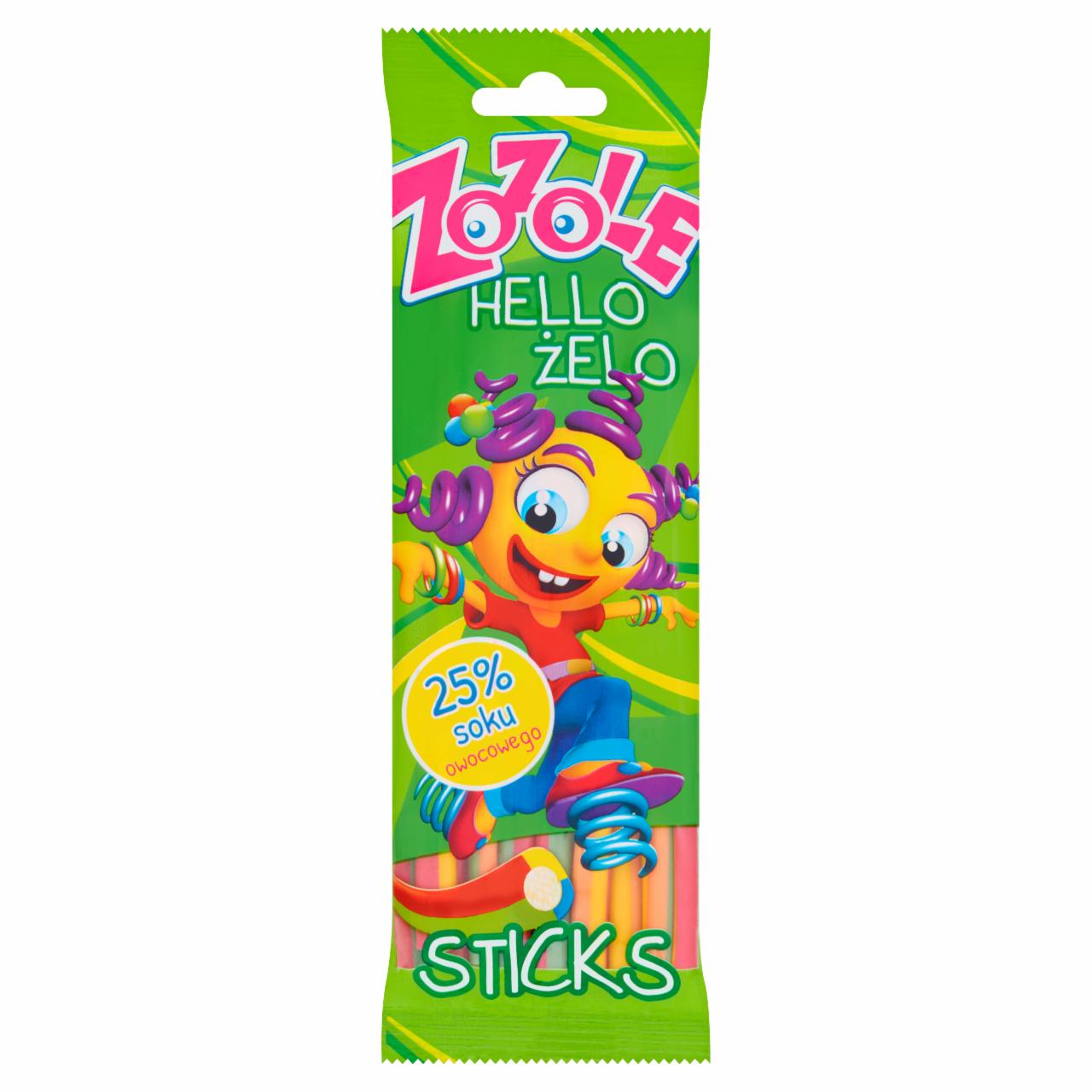 Zdjęcia - Hello Żelo Sticks Żelki o smaku owocowym 75 g Zozole