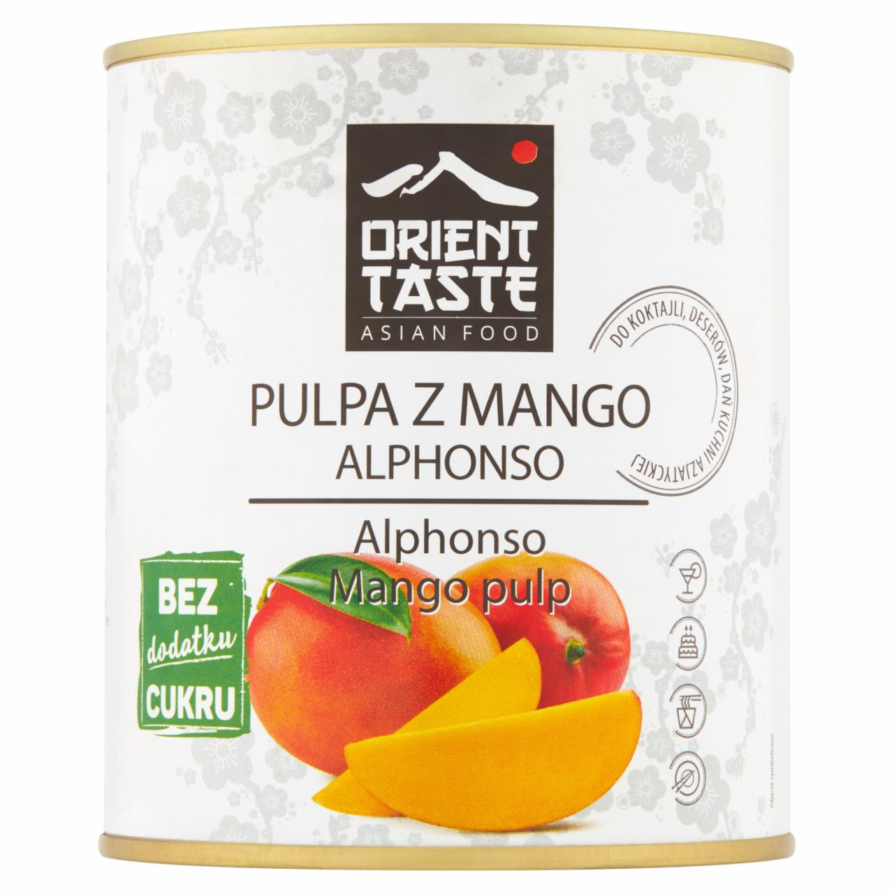 Zdjęcia - Orient Taste Pulpa z mango alphonso 850 g