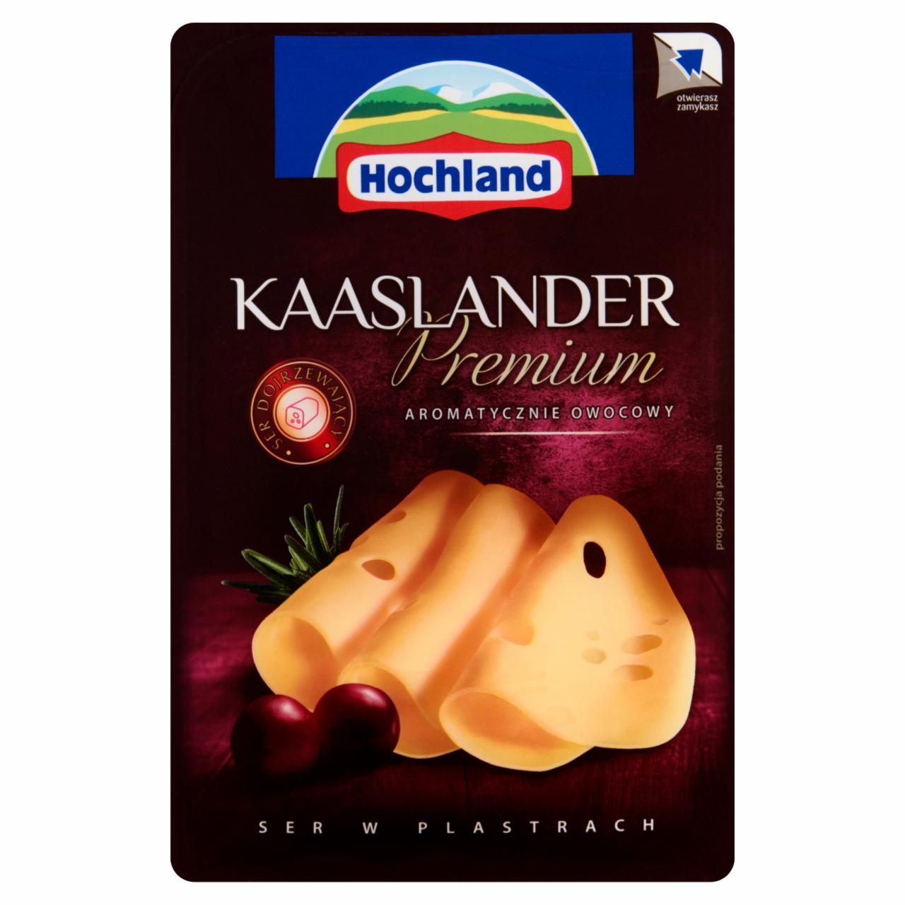 Zdjęcia - Hochland Kaaslander Premium Ser w plastrach 135 g