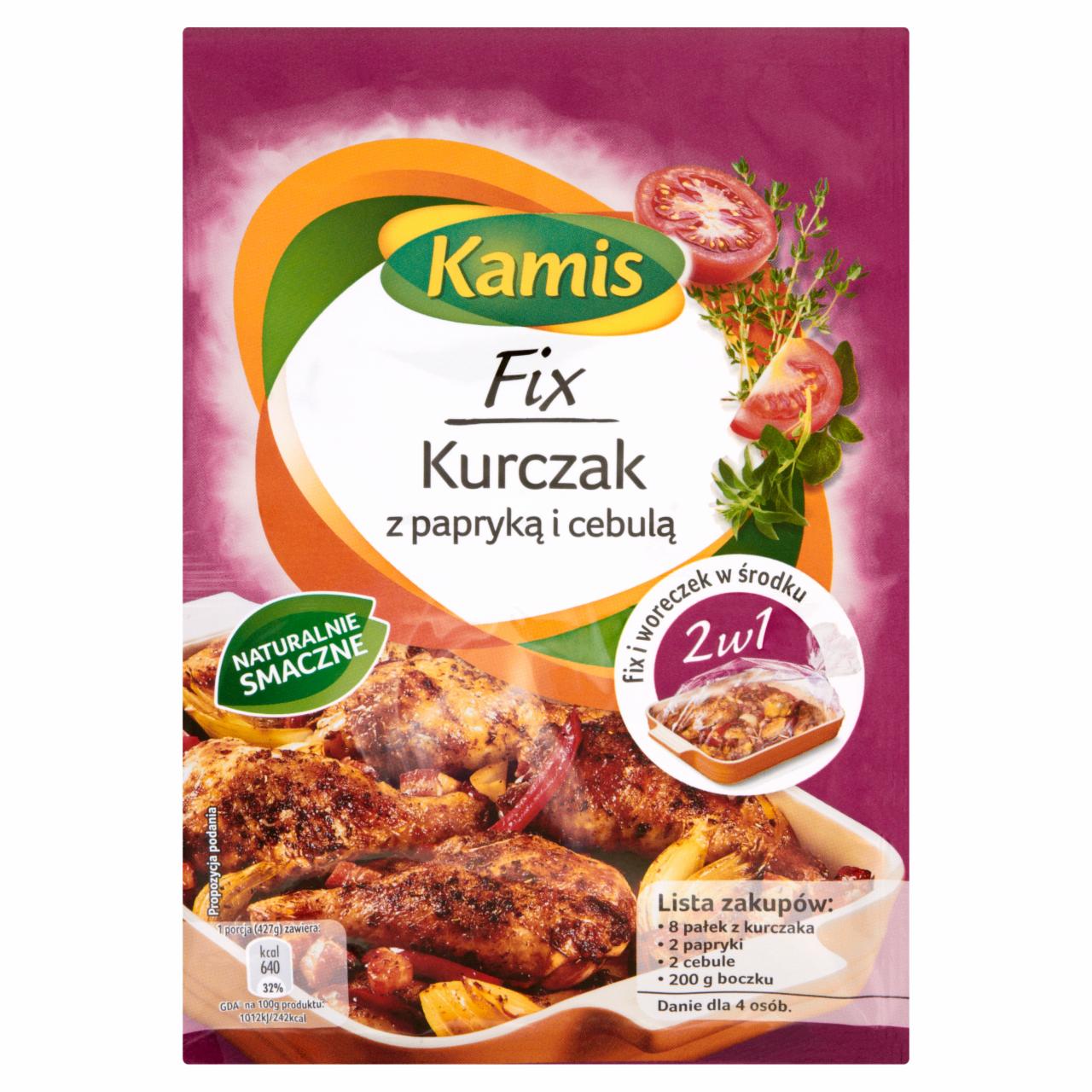 Zdjęcia - Kamis Fix Kurczak z papryką i cebulą 15 g