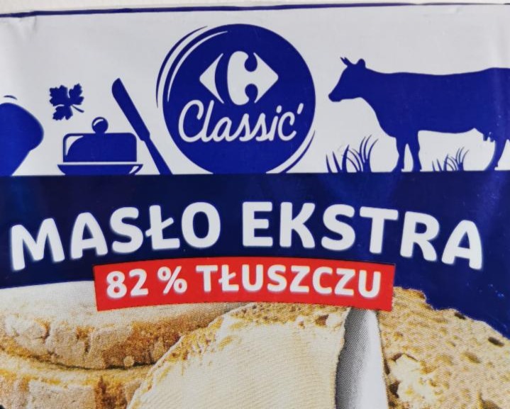 Zdjęcia - Masło Extra 82% tłuszczu Carrefour Classic