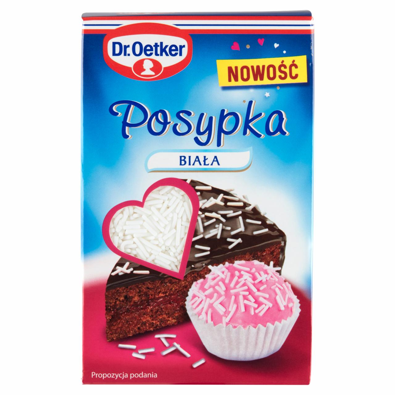 Zdjęcia - Dr. Oetker Posypka cukrowa biała 80 g