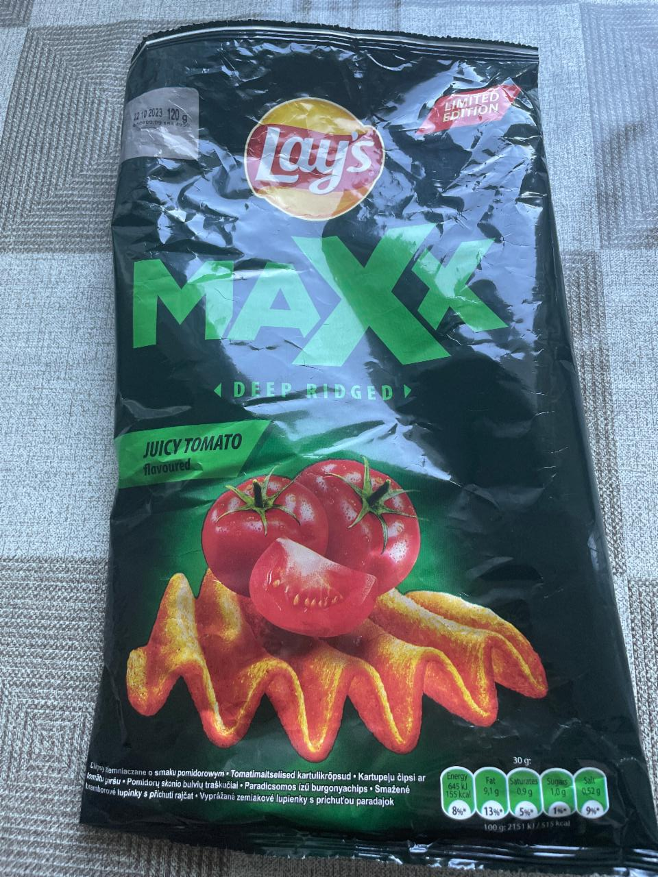 Zdjęcia - Lay's Maxx Chipsy ziemniaczane o smaku pomidorowym 120 g