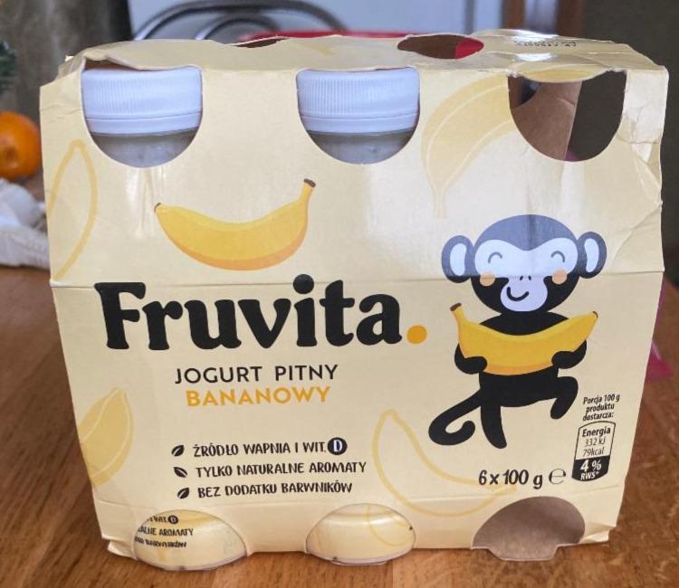 Zdjęcia - Jogurt pitny Bananowy FruVita