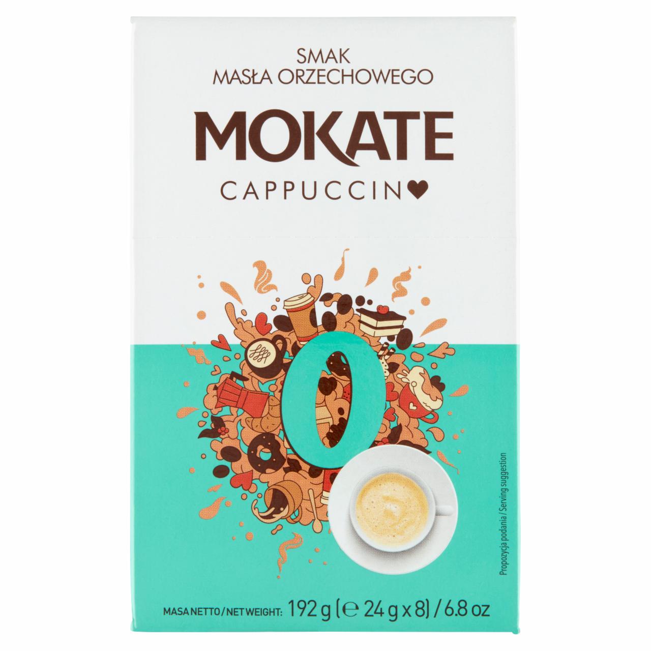 Zdjęcia - Mokate Cappuccino smak masła orzechowego 192 g (8 x 24 g)