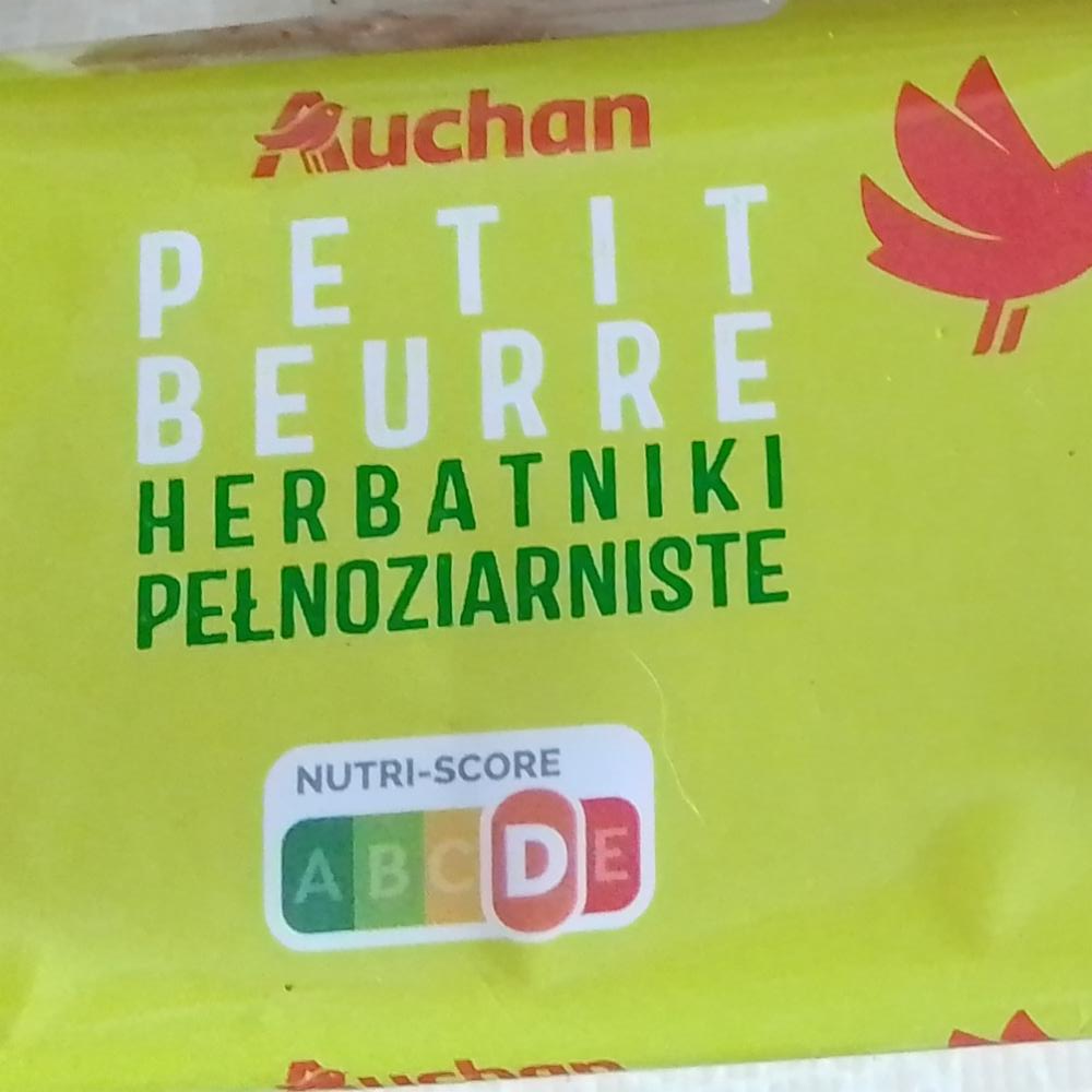 Zdjęcia - Petit Beurre Herbatniki pełnoziarniste Auchan