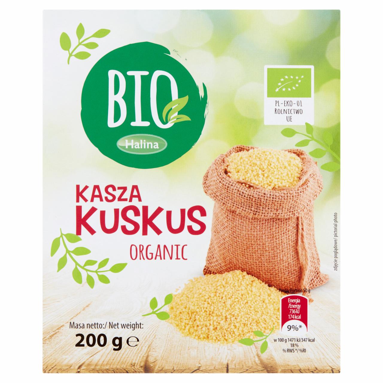 Zdjęcia - Halina Bio Kasza kuskus 200 g