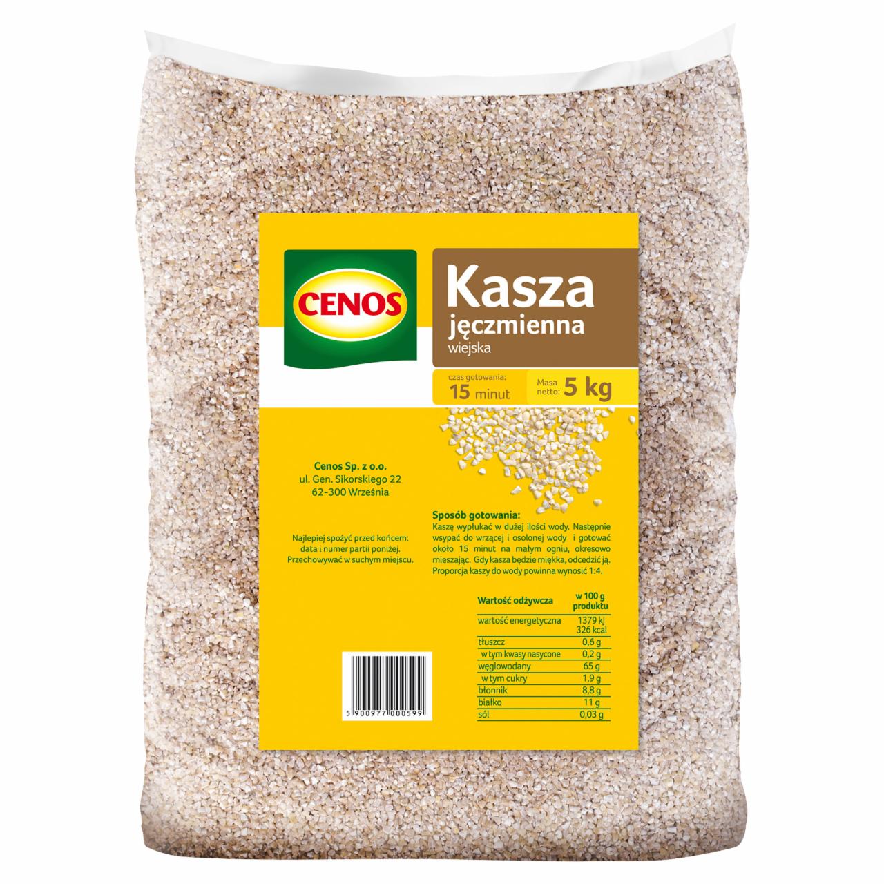 Zdjęcia - Cenos Kasza jęczmienna wiejska 5 kg