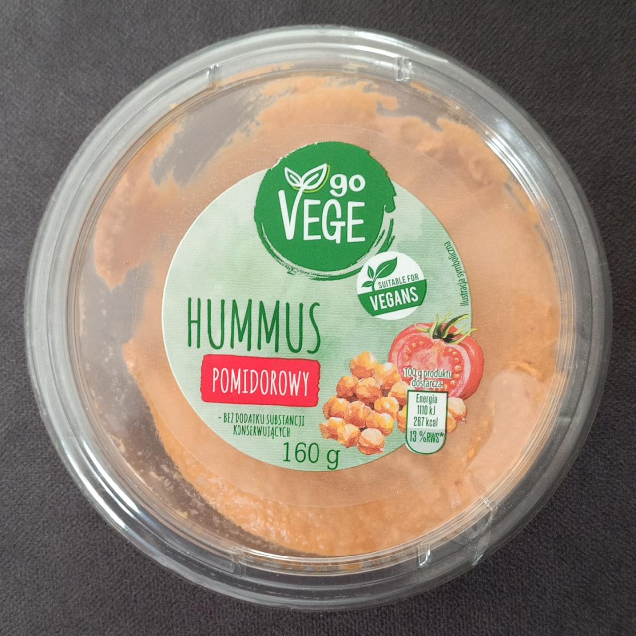 Zdjęcia - hummus pomidorowy go VEGE