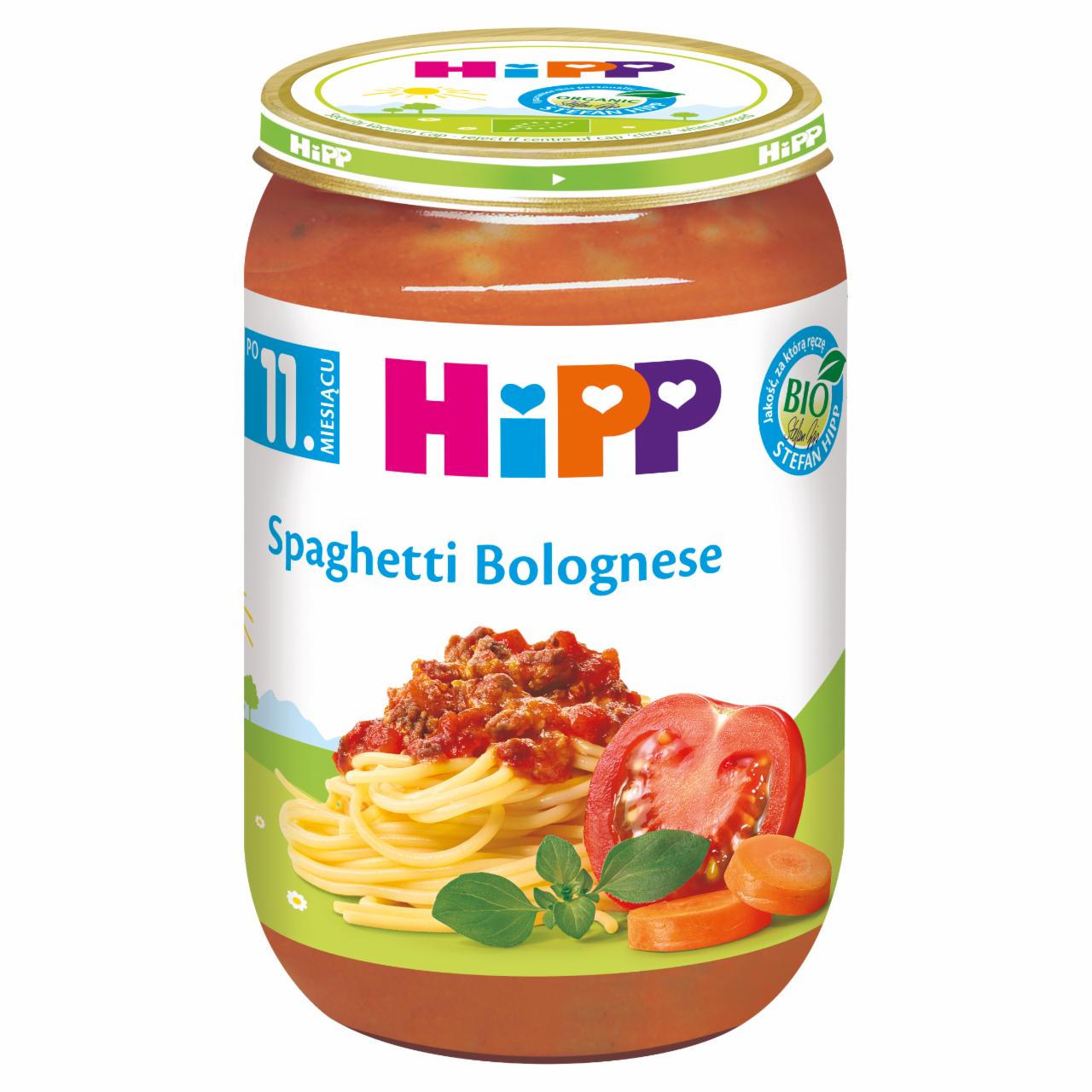 Zdjęcia - HiPP BIO Spaghetti Bolognese po 11. miesiącu 220 g