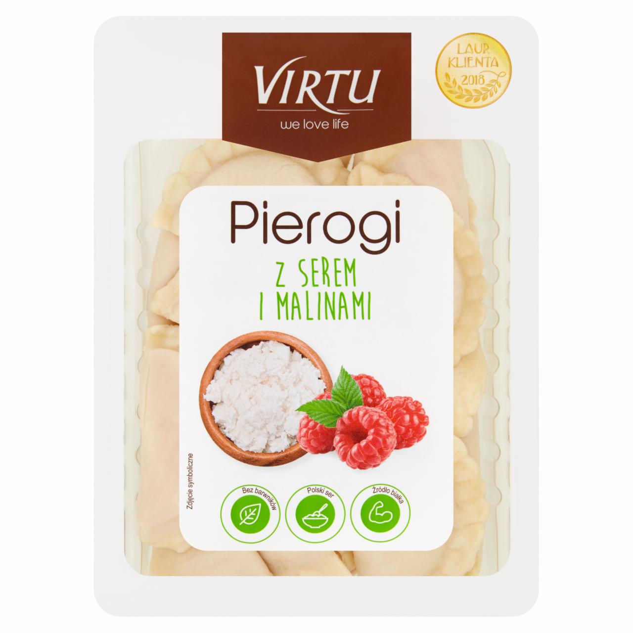 Zdjęcia - Virtu Pierogi z serem i malinami 400 g