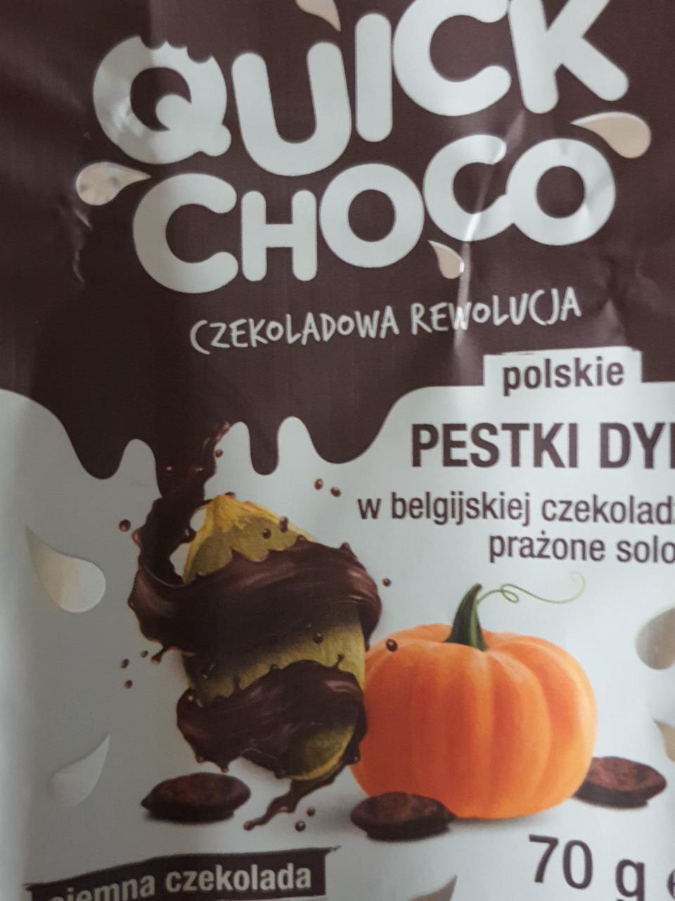 Zdjęcia - Quick Choco pestki dyni prażone solone w ciemnej czekoladzie Moreso