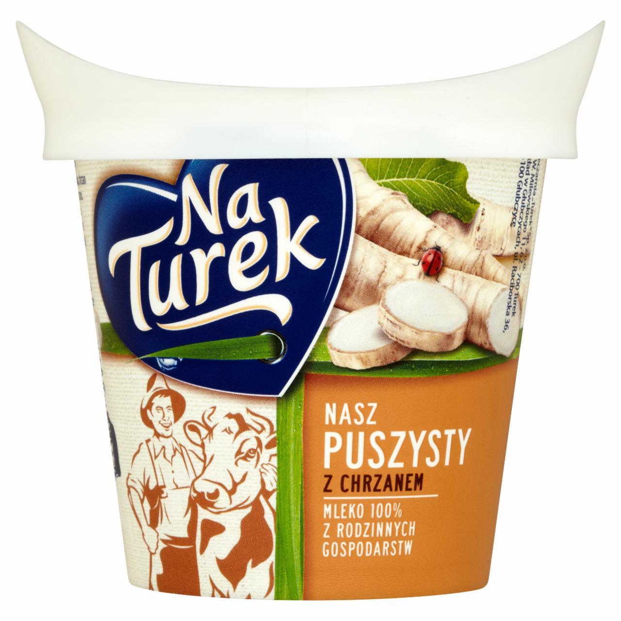 Zdjęcia - NaTurek Nasz Puszysty z chrzanem Serek twarogowy 140 g