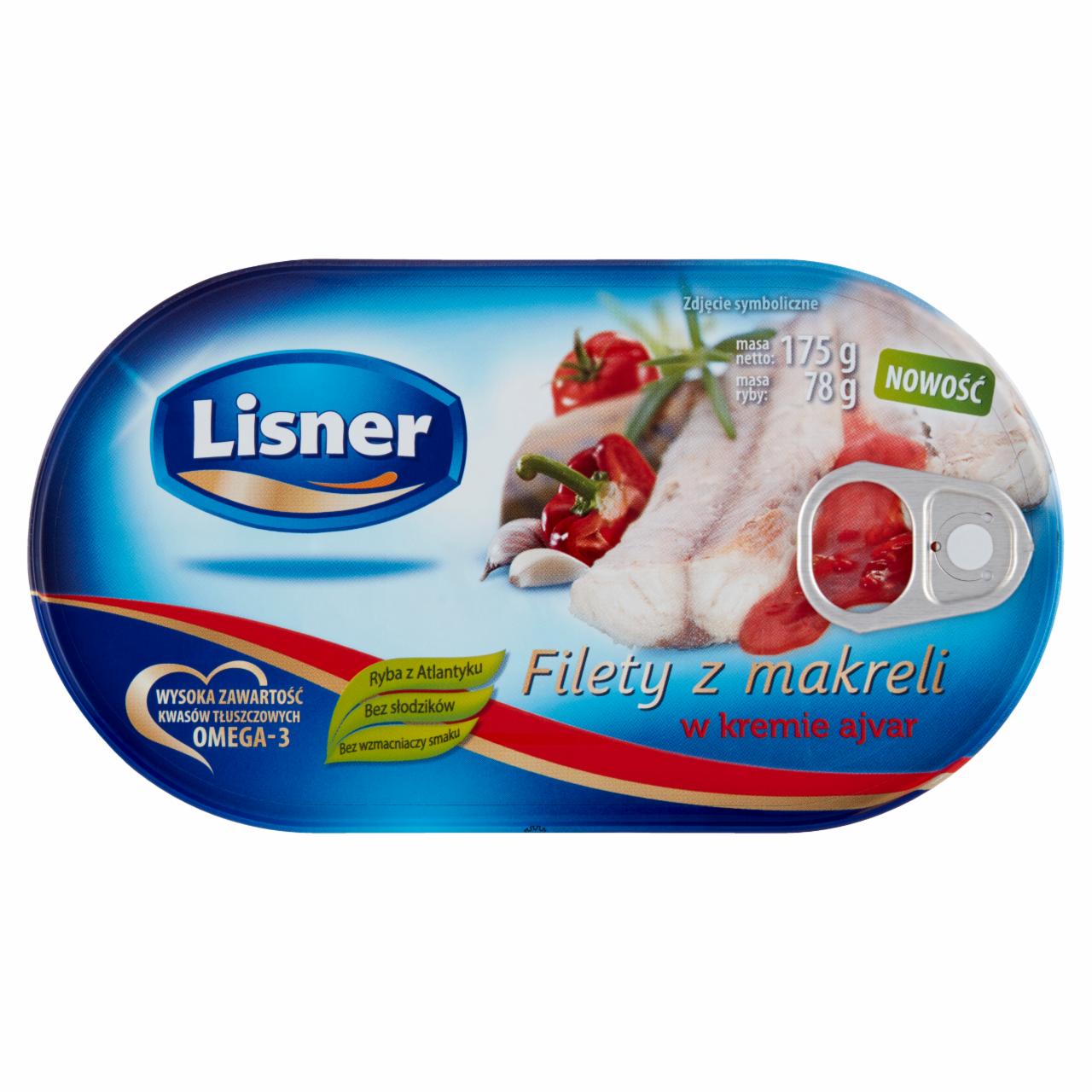 Zdjęcia - Lisner Filety z makreli w kremie ajvar 175 g