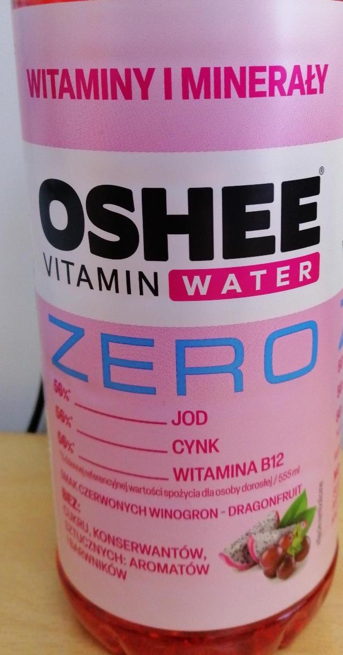 Zdjęcia - Oshee Vitamin Water Zero Niegazowany napój o czerwonych winogron dragonfruit