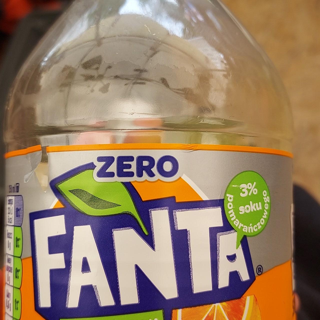 Zdjęcia - Fanta Zero cukru Napój gazowany o smaku pomarańczowym 850 ml