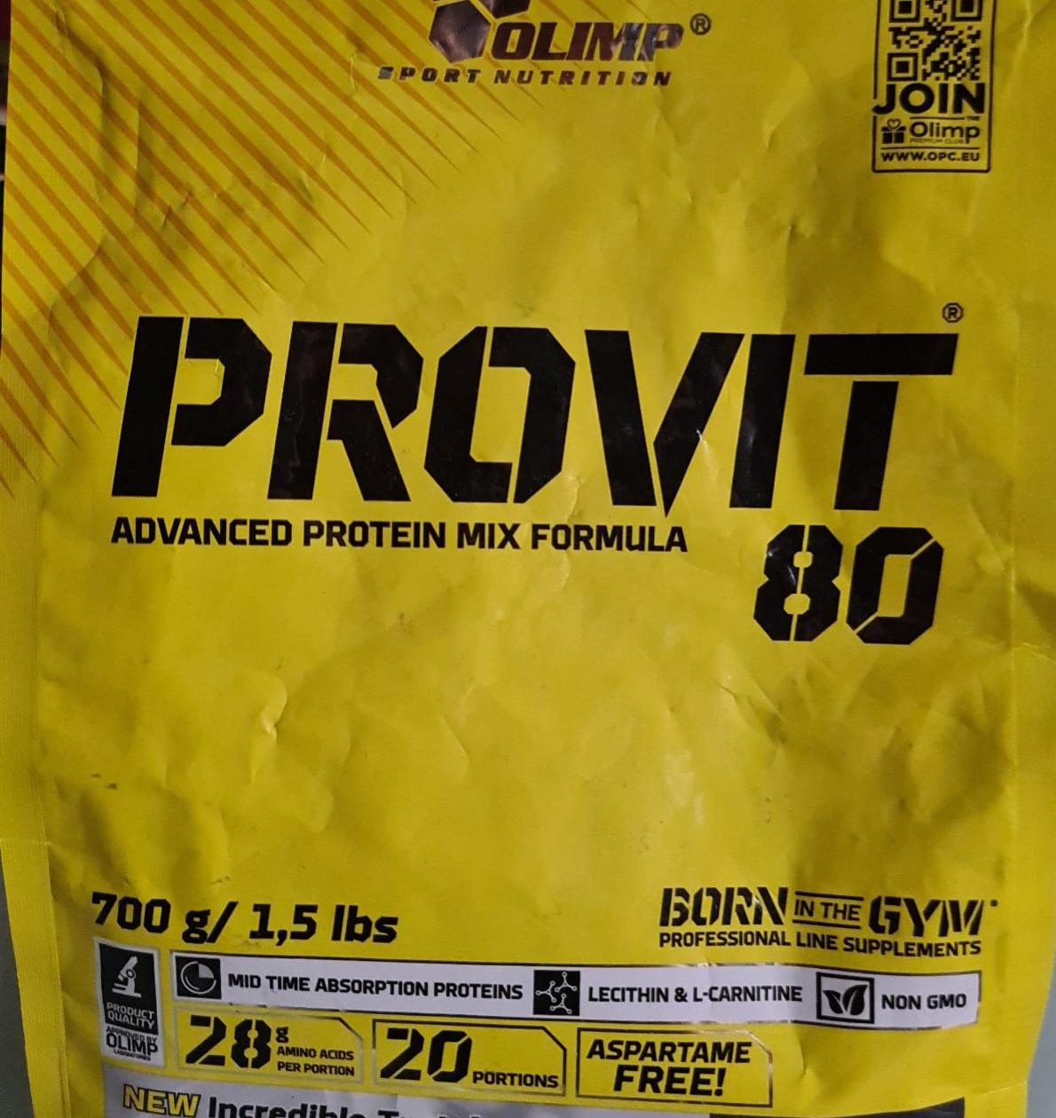 Zdjęcia - Provit advanced protein mix formula 80 chocolate flavour Olimp