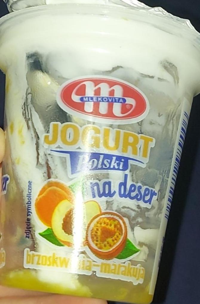 Zdjęcia - Jogurt polski na deser brzoskwinia-marakuja Mlekovita