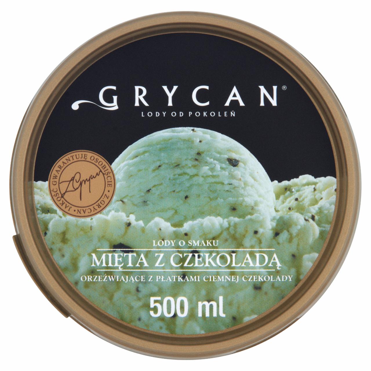 Zdjęcia - Grycan Lody o smaku mięta z czekoladą 500 ml