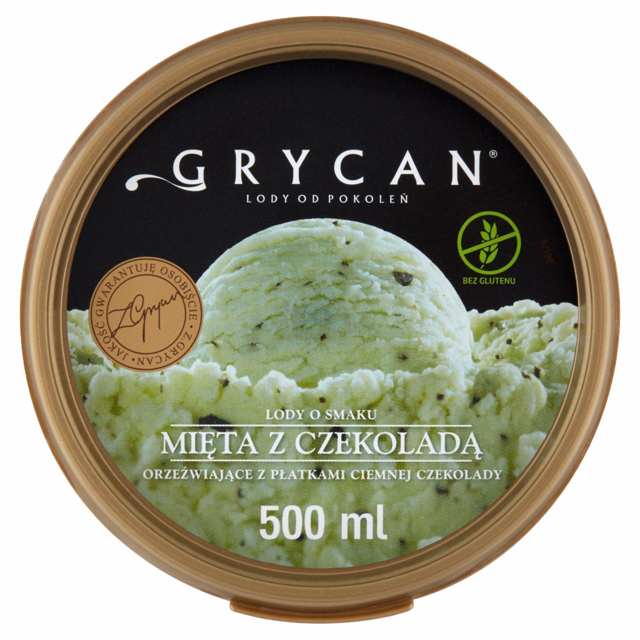 Zdjęcia - Grycan Lody o smaku mięta z czekoladą 500 ml