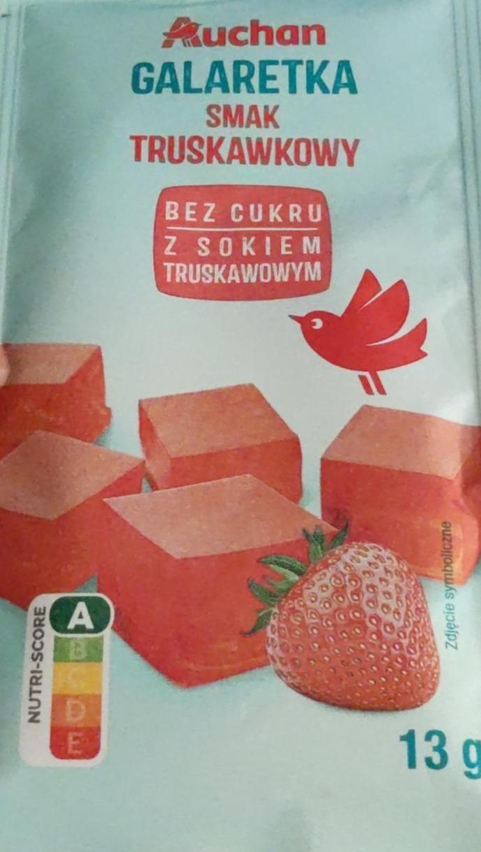 Zdjęcia - Galaretka smak truskawkowy Auchan