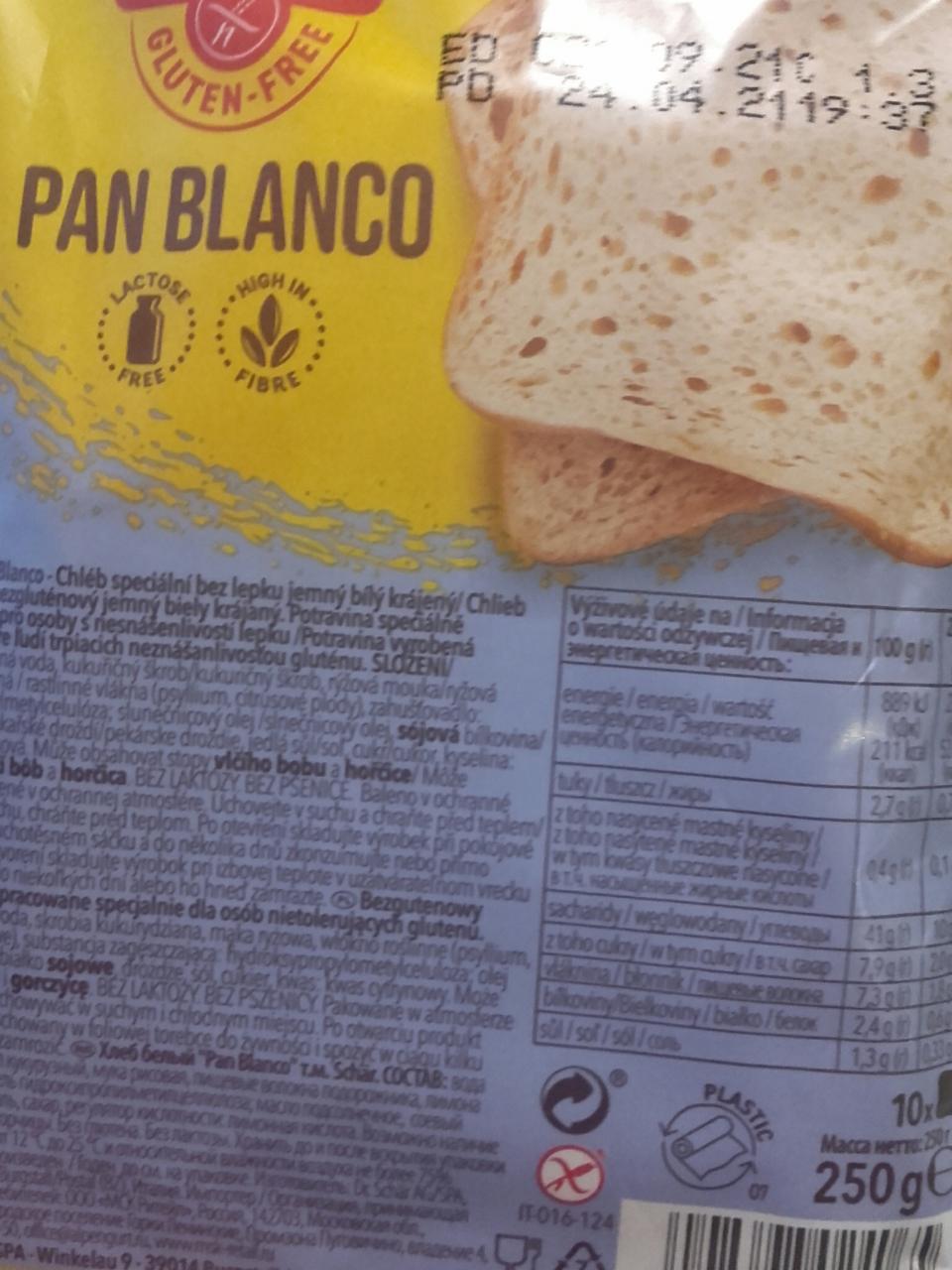 Zdjęcia - Pan Blanco Bezglutenowy chleb biały Schär
