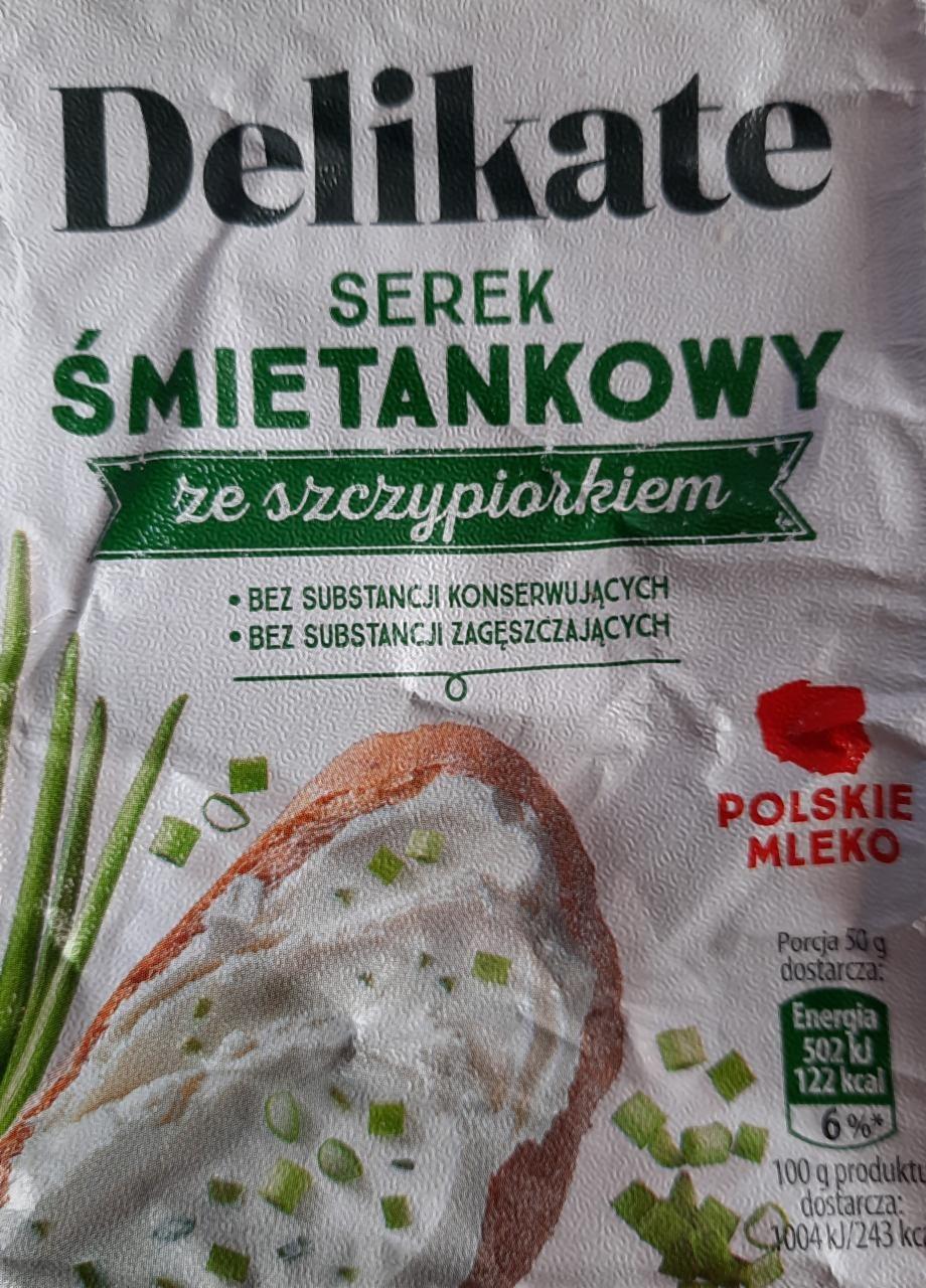 Zdjęcia - Serek śmietankowy ze szczypiorkiem Delikate