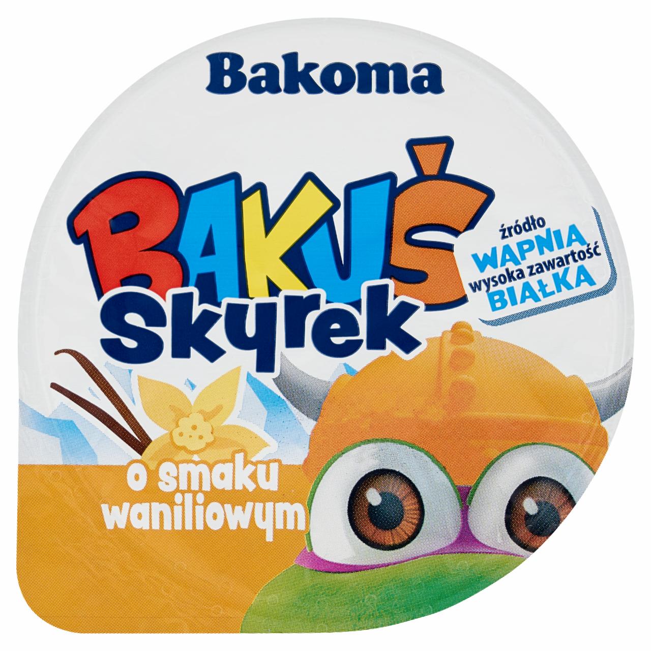Zdjęcia - Bakoma Bakuś Skyrek o smaku waniliowym 100 g