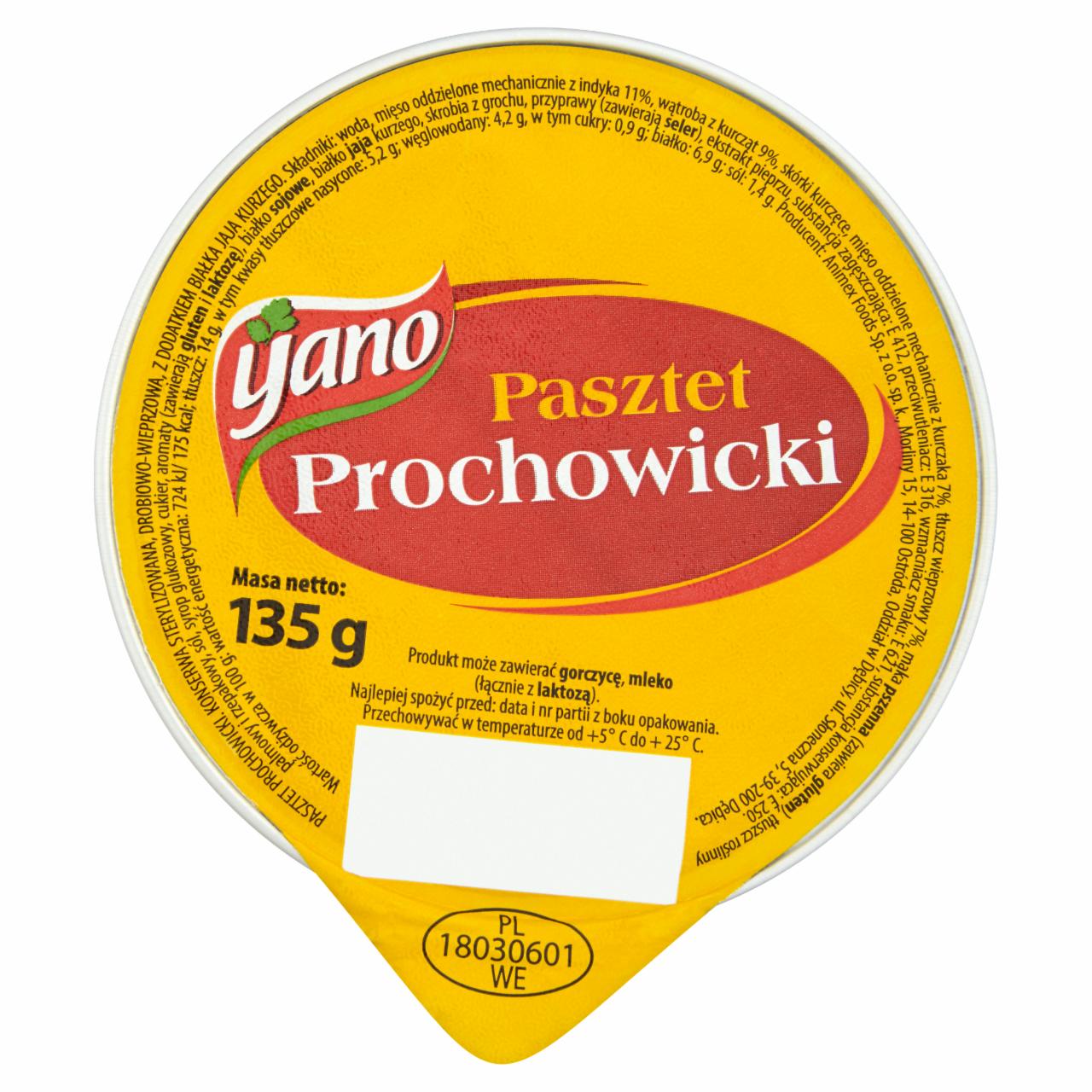 Zdjęcia - Yano Pasztet Prochowicki 135 g