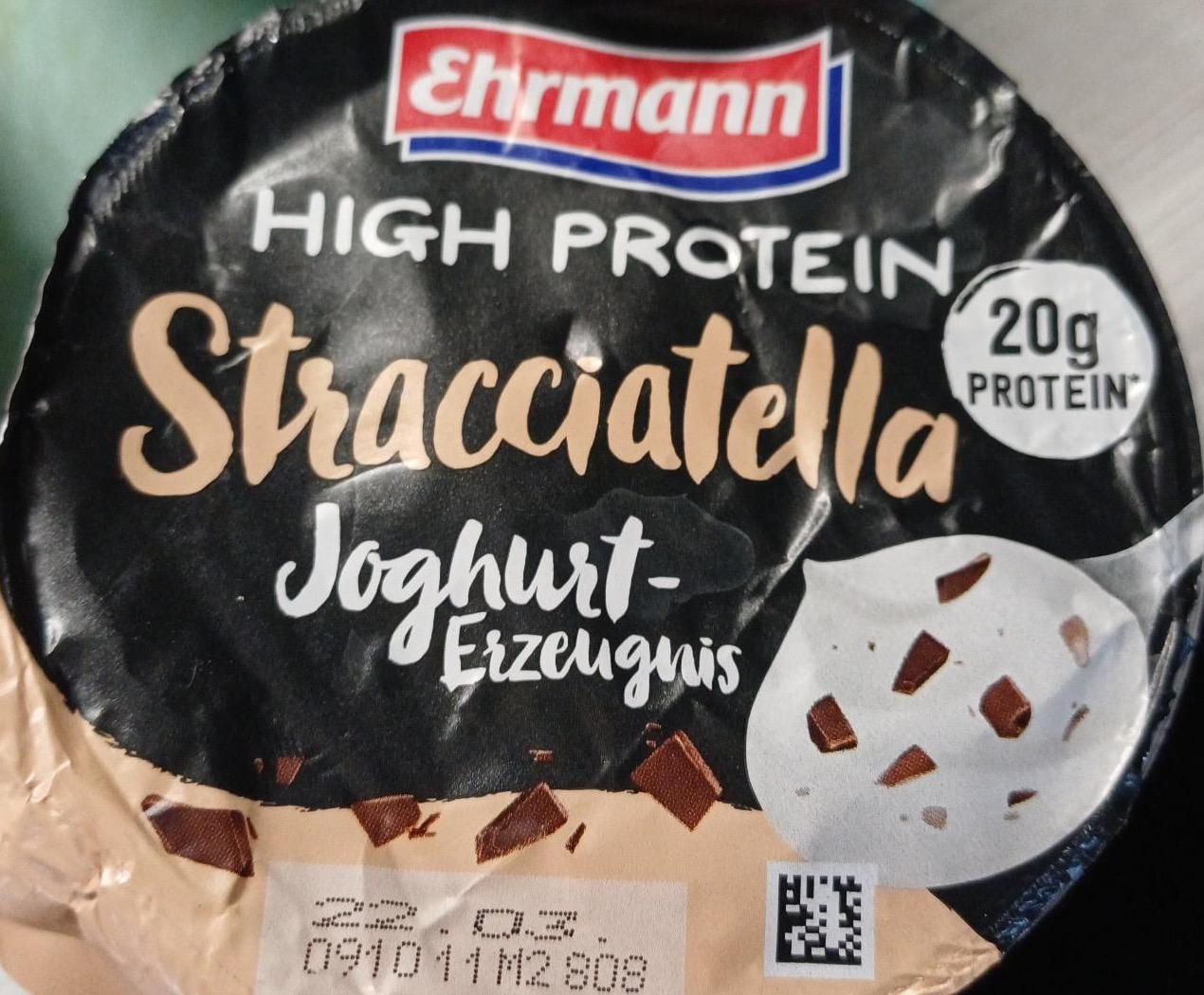 Zdjęcia - High Protein Stracciatella Joghurt Ehrmann