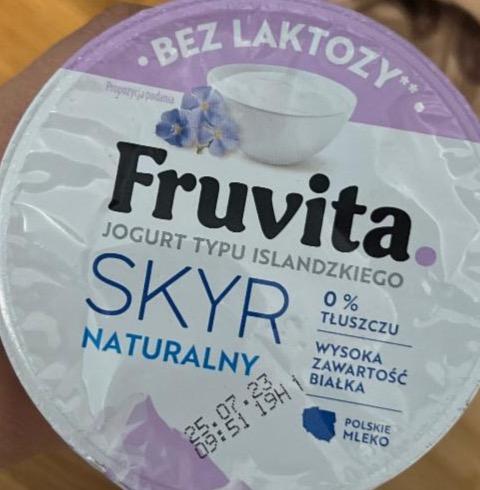 Zdjęcia - Skyr naturalny jogurt typu islandzkiego bez laktozy FruVita