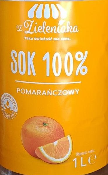 Zdjęcia - Sok 100% pomarańczowy Z Zieleniaka