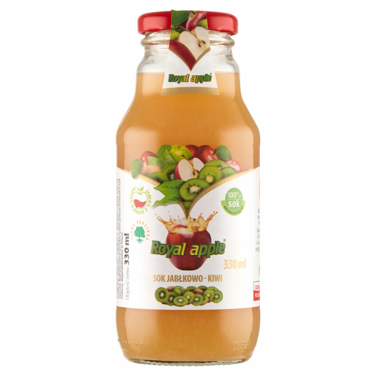 Zdjęcia - Royal apple Sok jabłkowo-kiwi 330 ml