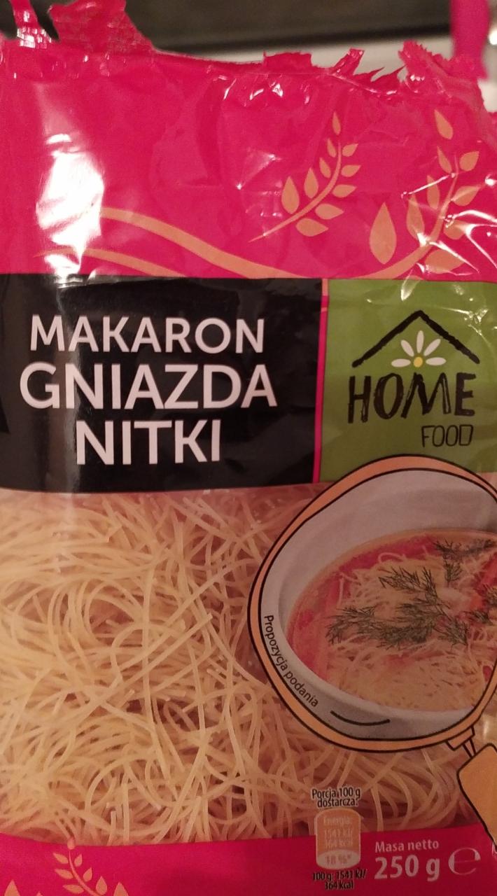 Zdjęcia - makaron gniazda nitki home food