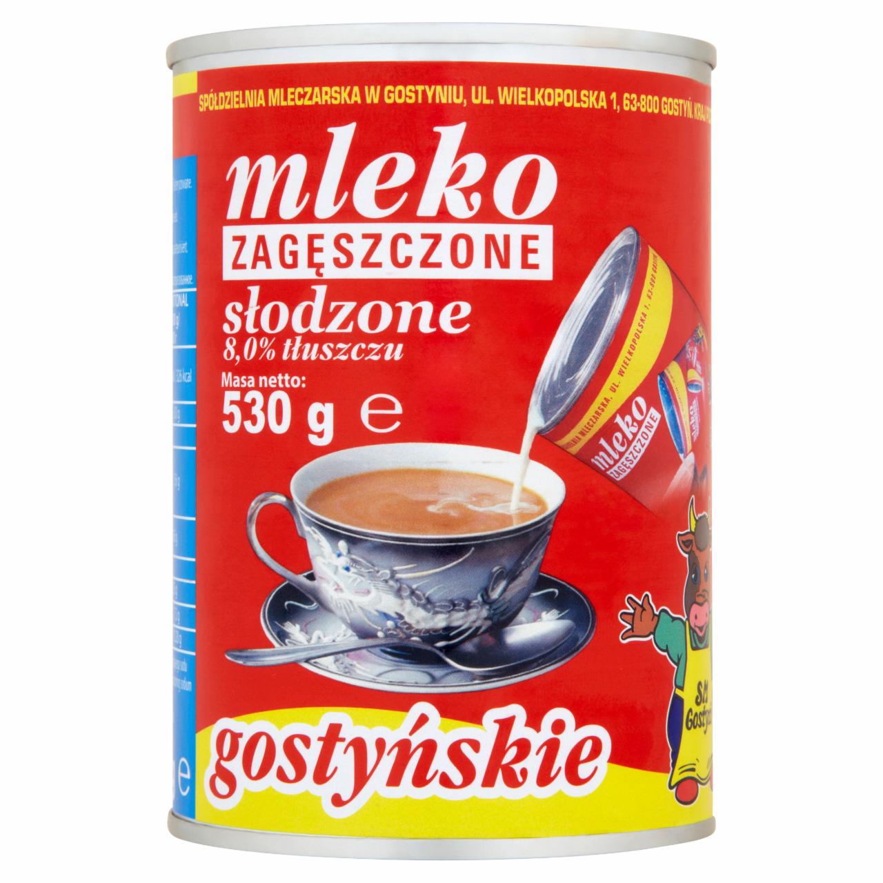 Zdjęcia - SM Gostyń Mleko gostyńskie zagęszczone słodzone 8,0% 530 g