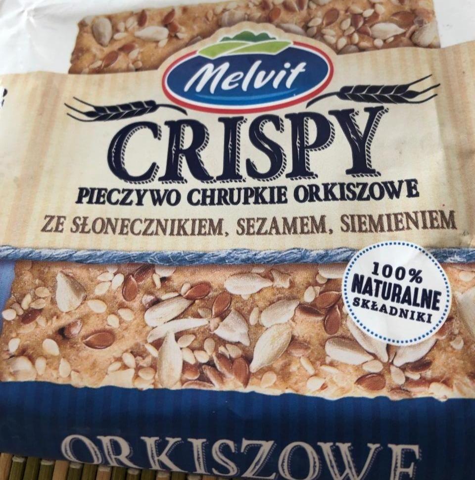 Zdjęcia - Crispy Pieczywo chrupkie orkiszowe ze słonecznikiem, sezamem i siemieniem Melvit