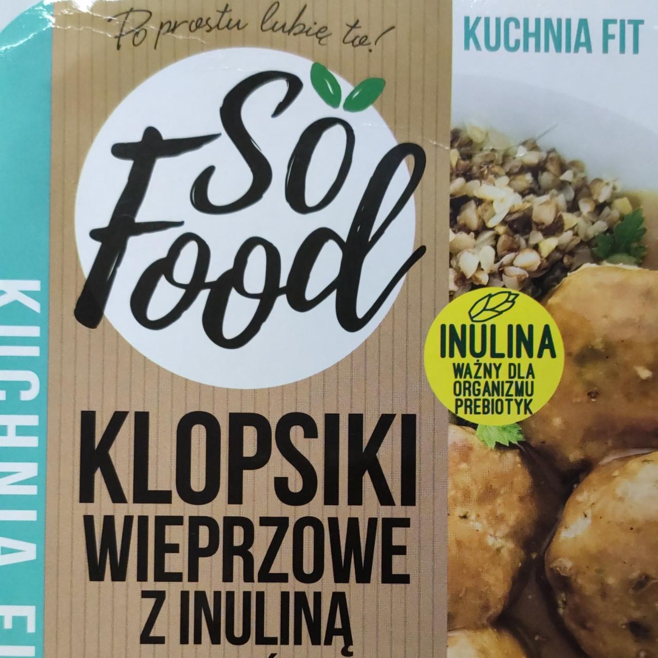Zdjęcia - Kuchnia Fit Klopsiki wieprzowe z inuliną w sosie myśliwskim z kaszą gryczaną So Food