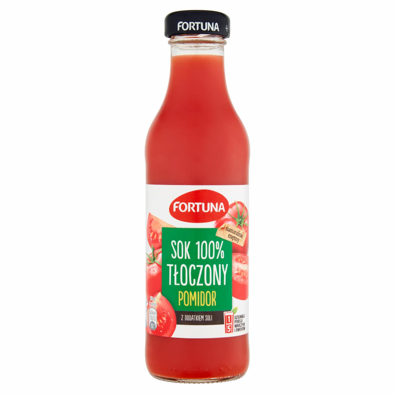 Zdjęcia - Fortuna Sok 100% tłoczony pomidor 250 ml