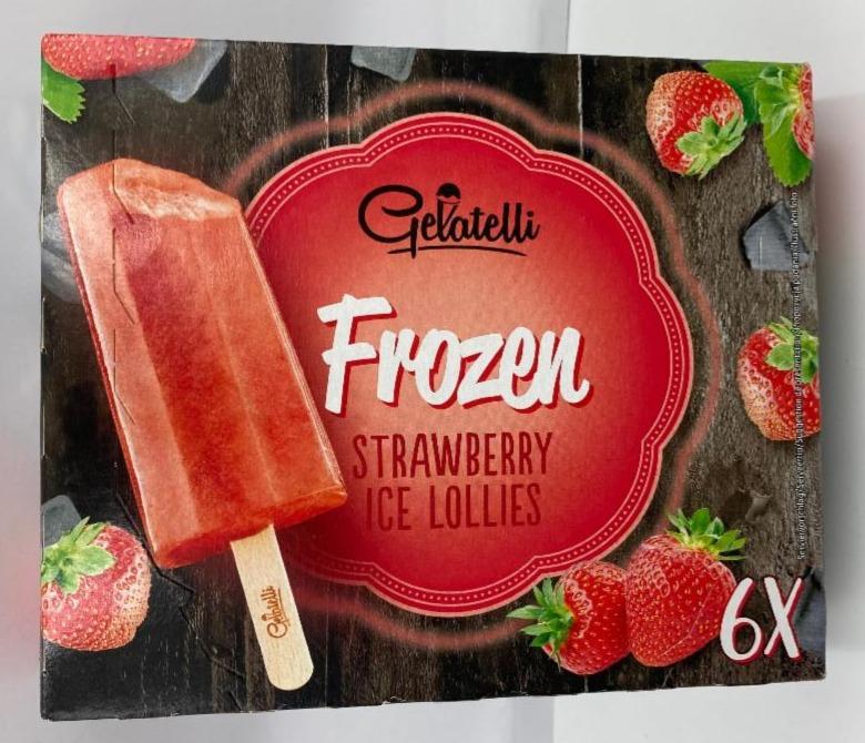 Zdjęcia - Frozen Strawberry Ice lollies Gelatelli