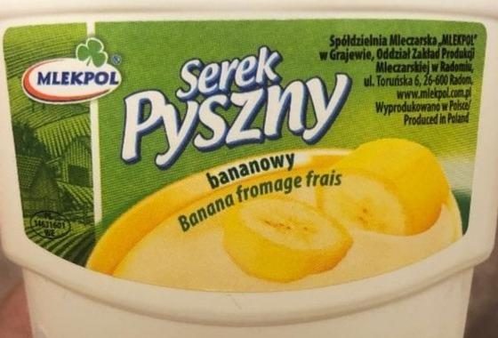 Zdjęcia - Pyszny Serek bananowy Mlekpol