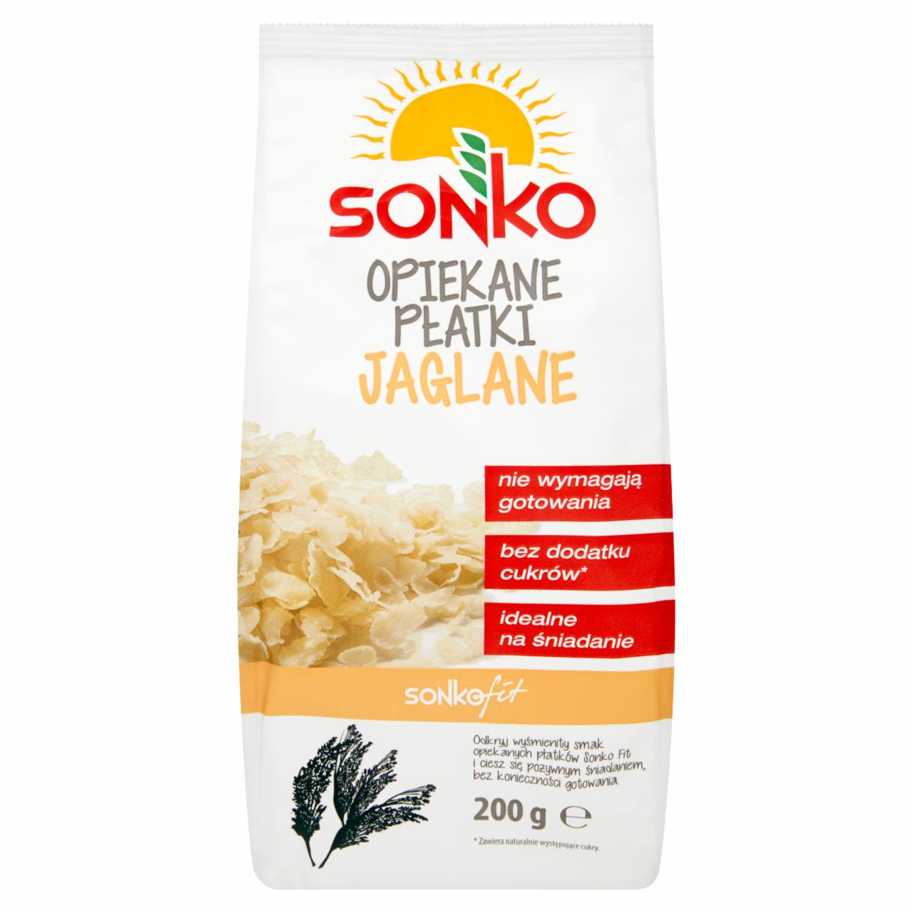 Zdjęcia - Sonko Fit Opiekane płatki jaglane 200 g