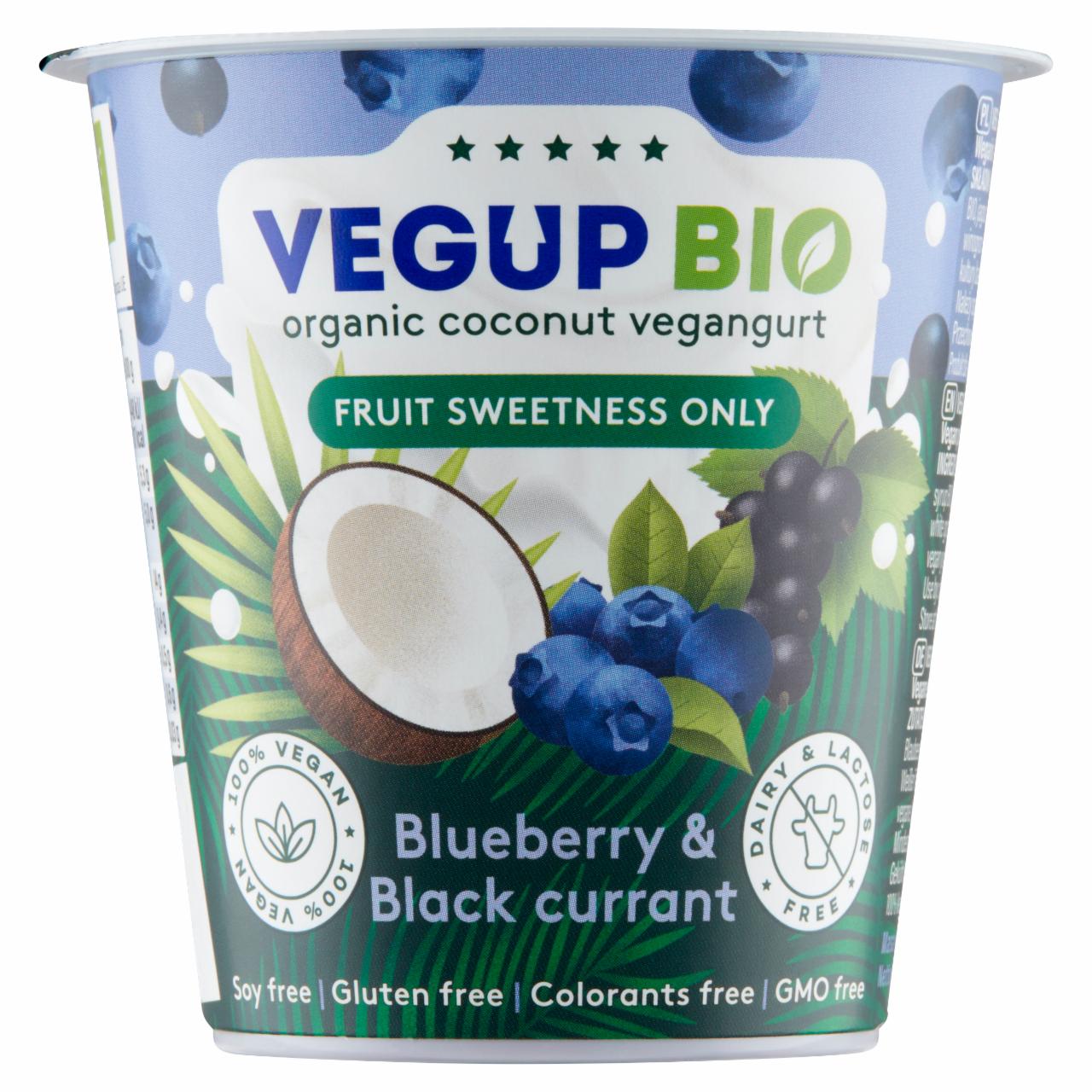 Zdjęcia - Vegup Bio Kokosowy vegangurt jagoda & czarna porzeczka 140 g