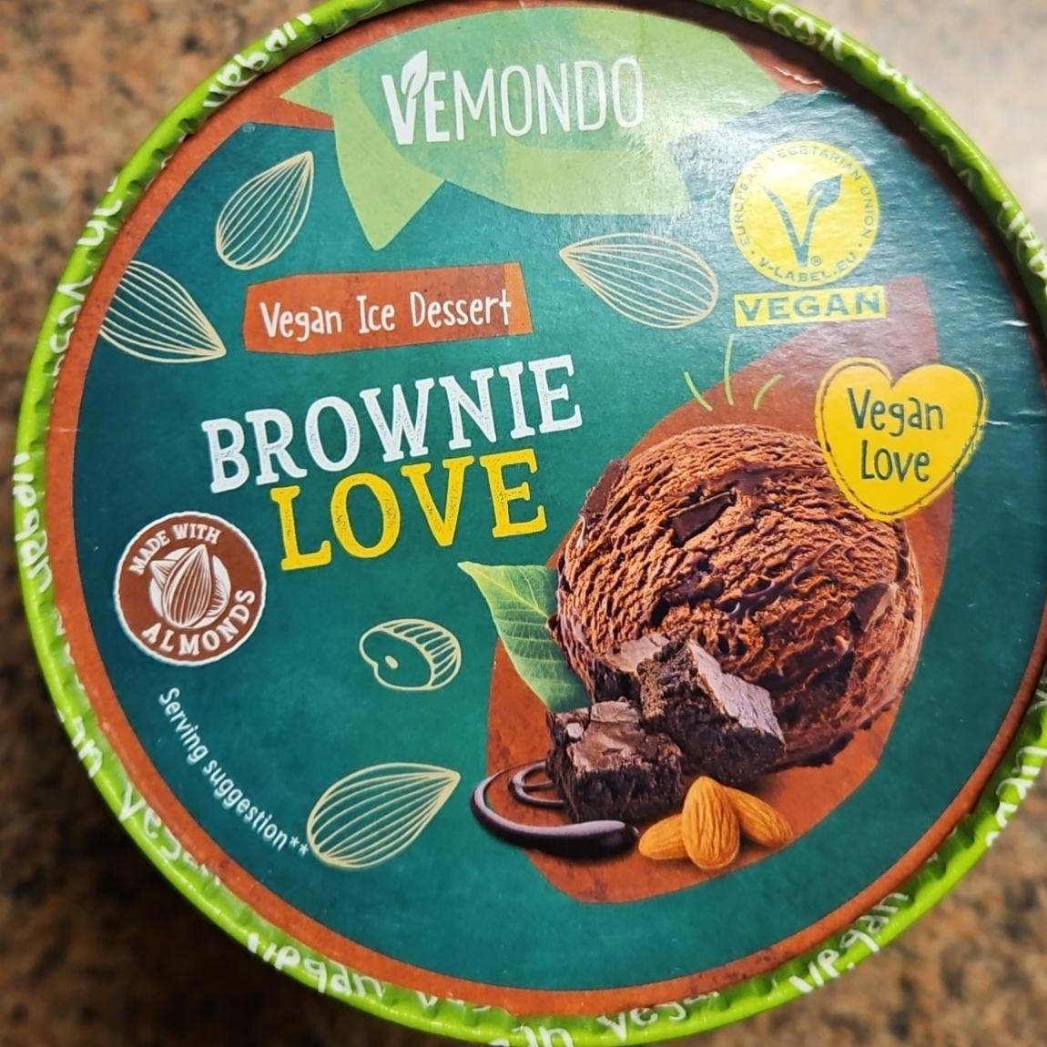 Zdjęcia - Vegan ice dessert brownie love Vemondo