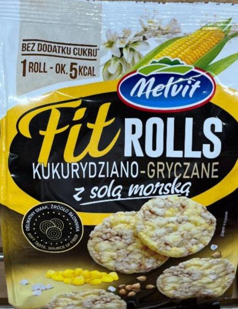 Zdjęcia - Fit Rolls kukurydziano-gryczane z solą morską Melvit