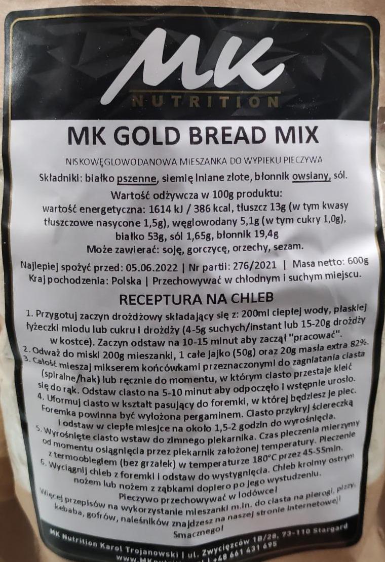 Zdjęcia - Mk Gold Bread Mix MK Nutrition