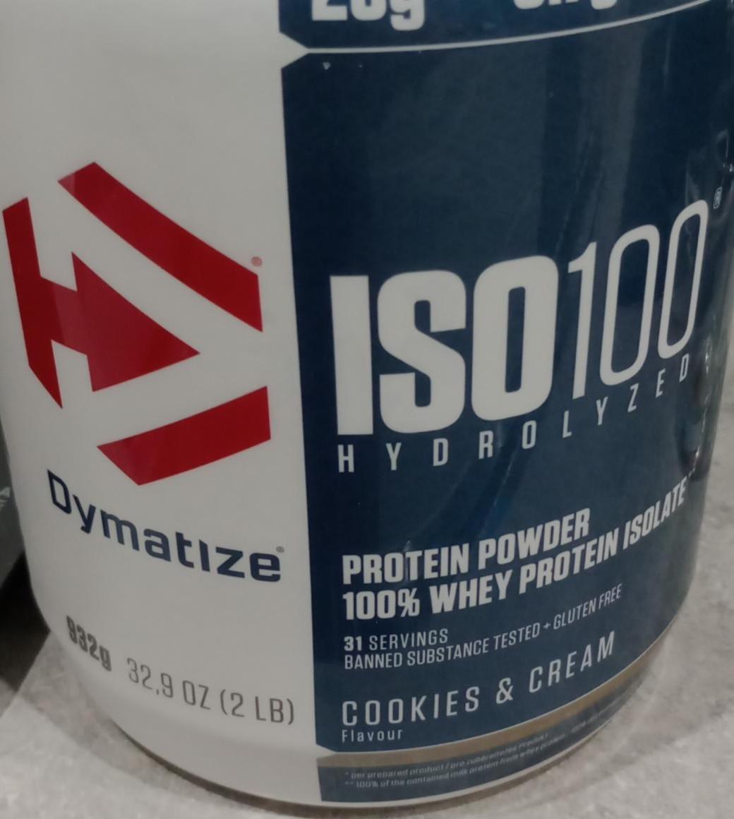 Zdjęcia - ISO 100 Hydrolyzed Protein Powder Cookies & cream Dymatize