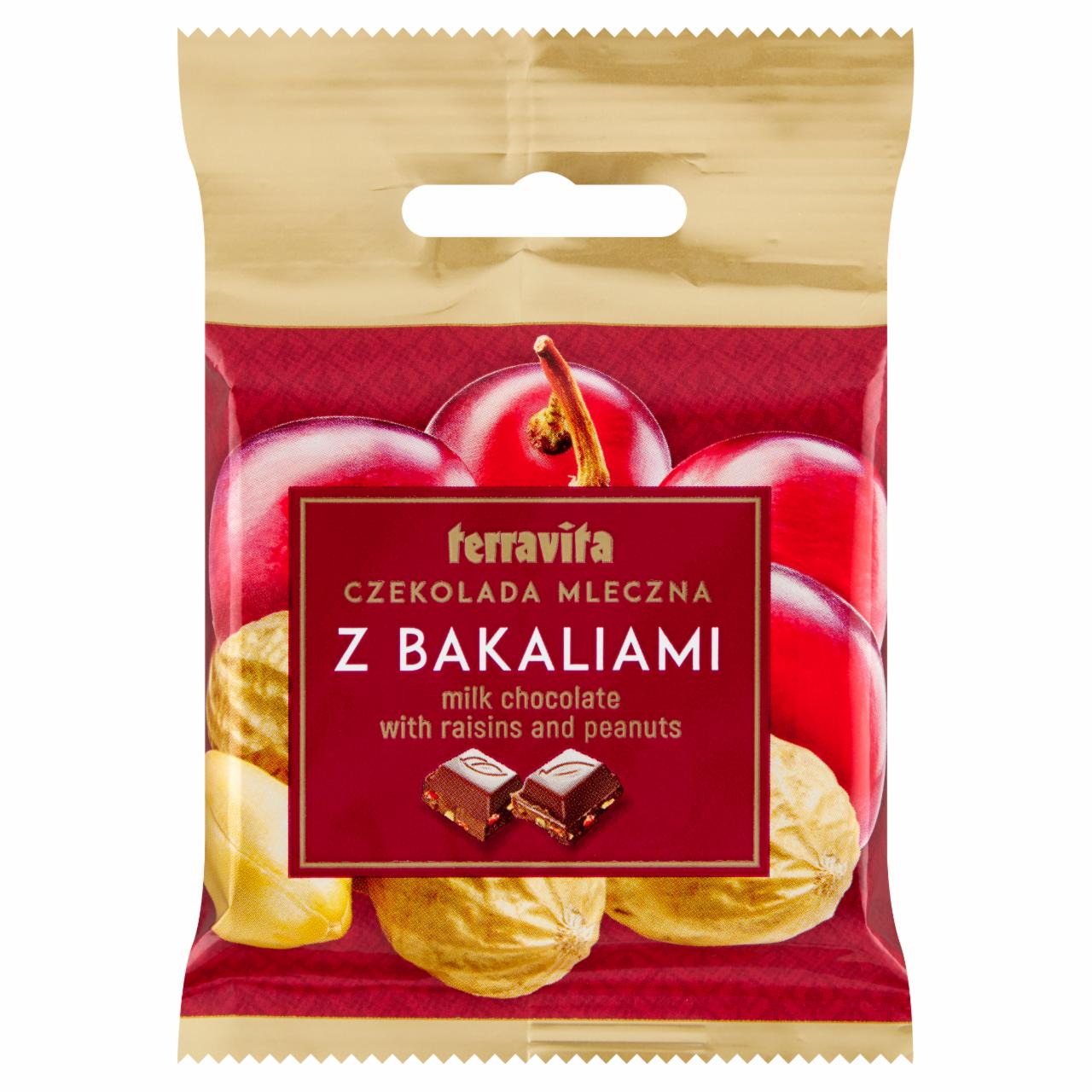 Zdjęcia - Terravita Czekolada mleczna z bakaliami 50 g