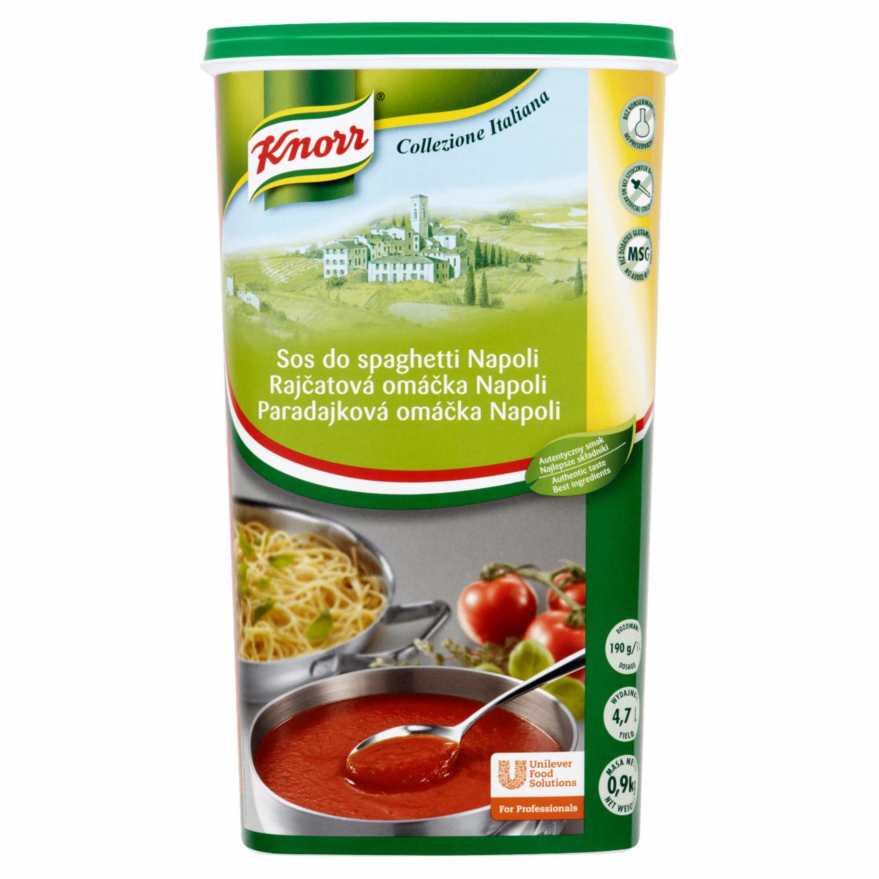 Zdjęcia - Knorr Sos do spaghetti Napoli 0,9 kg