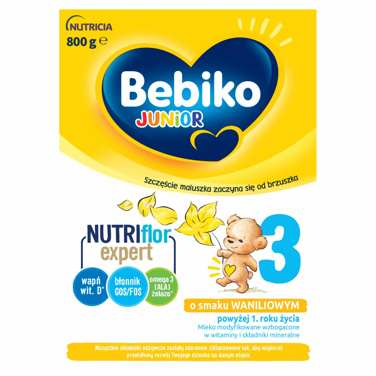 Zdjęcia - Bebiko 3 Mleko modyfikowane dla dzieci powyżej 1. roku życia o smaku waniliowym 800 g (2 x 400 g)