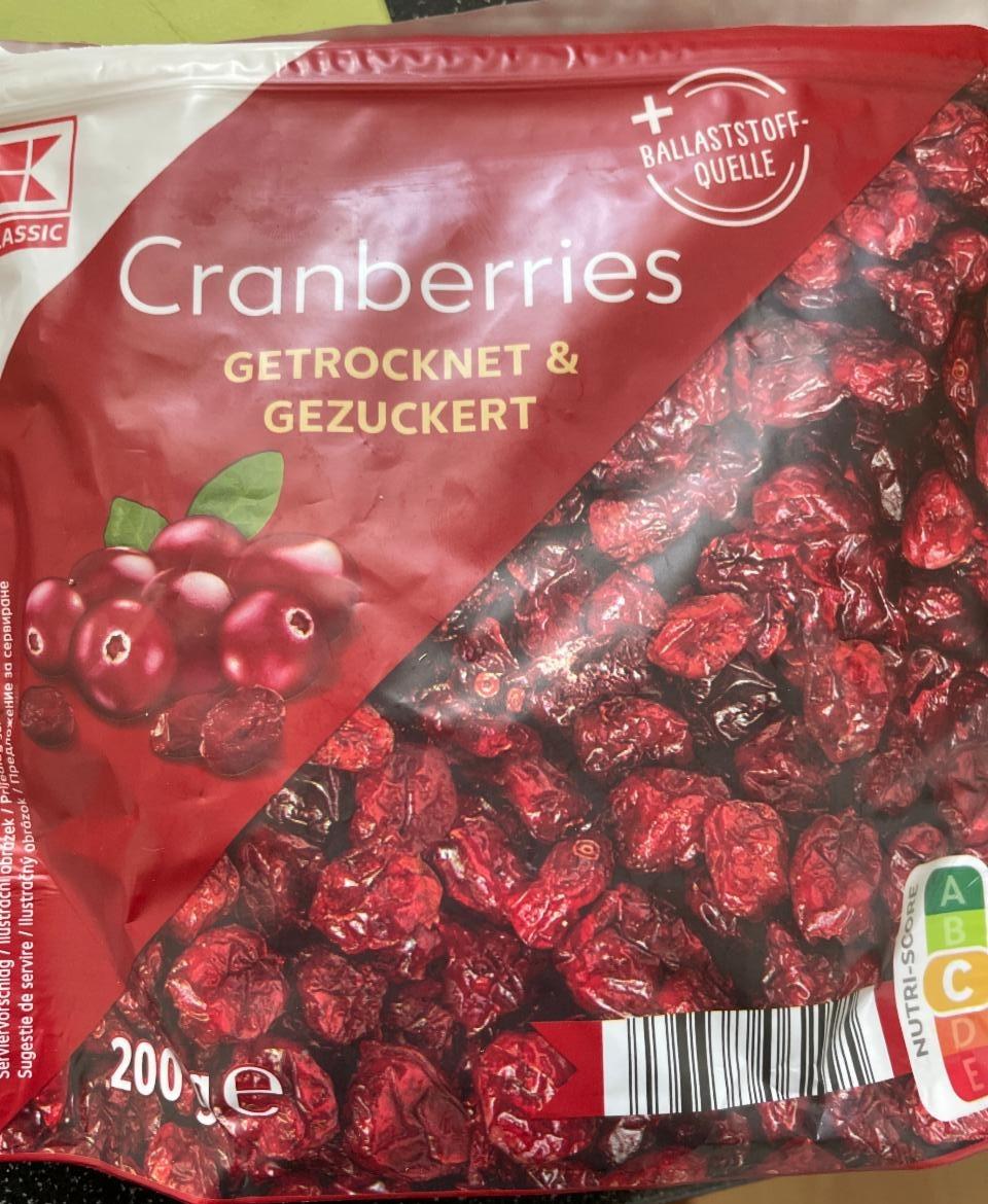 Zdjęcia - Cranberries getrocknet & gezuckert K-Classic